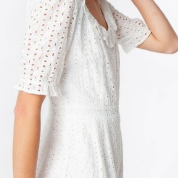 Cute White Eyelet Romper - Picture 3 of 9